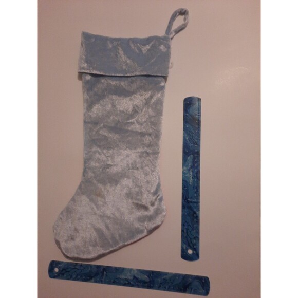 Disney Princess Christmas Stocking –Aurora, Cinderella, Snow White –Blue Velvet - Picture 3 of 5